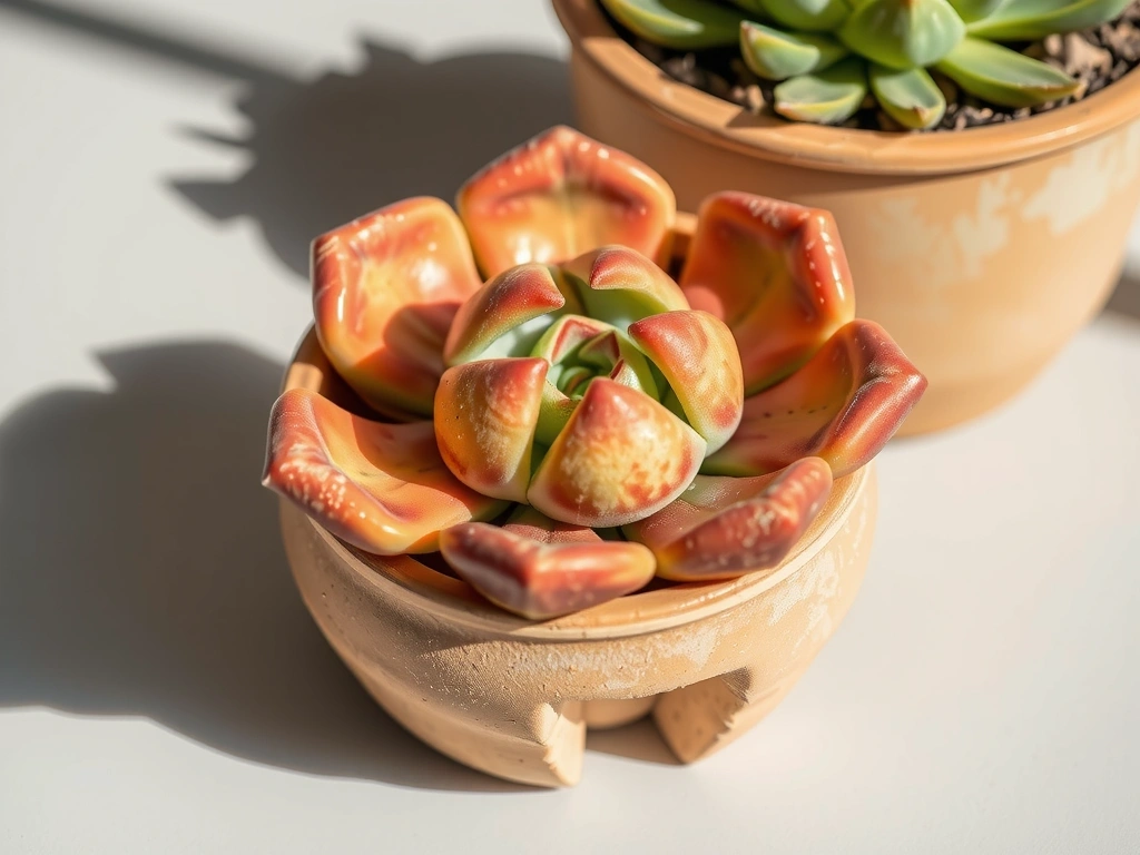 Agave-Sukkulente in Terrakotta-Topf