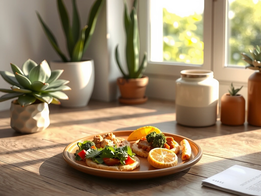 Gesunde Ernährung mit frischen Zutaten
